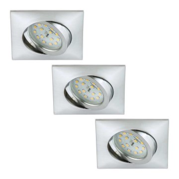 Briloner 6997-039 - SET 3x LED kupaonska ugradbena svjetiljka LED/5W/230V IP23