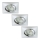 Briloner 6997-039 - SET 3x LED kupaonska ugradbena svjetiljka LED/5W/230V IP23