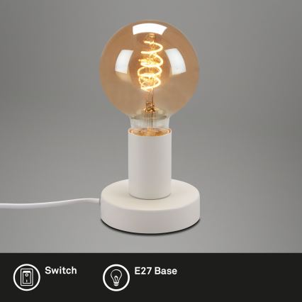 Briloner 7023-016 - Stolna lampa TEEPU 1xE27/10W/230V bijela