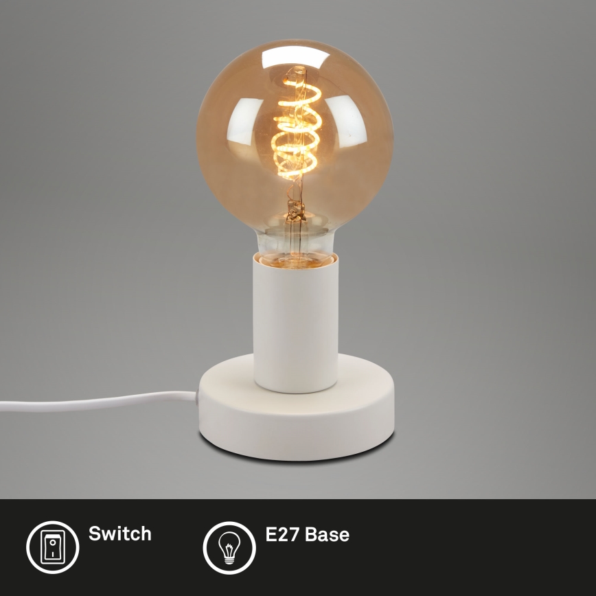 Briloner 7023-016 - Stolna lampa TEEPU 1xE27/10W/230V bijela