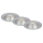 Briloner 7041-034 - SET 3x LED Ugradbena svjetiljka za kupaonicu LED/4,9W/230V IP44 srebrna