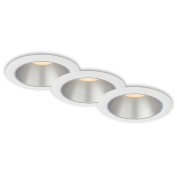 Briloner 7041-036 - SET 3x LED Ugradbena svjetiljka za kupaonicu LED/4,9W/230V IP44 bijela