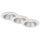 Briloner 7041-036 - SET 3x LED Ugradbena svjetiljka za kupaonicu LED/4,9W/230V IP44 bijela