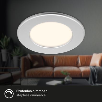 Briloner 7049014 - LED prigušivo ugradno kupaonsko svjetlo LED/6W/230V 3000K IP44 matni krom