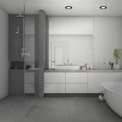 Briloner 7049015 - LED prigušivo ugradno svjetlo za kupaonicu LED/6W/230V 3000K IP44 crna