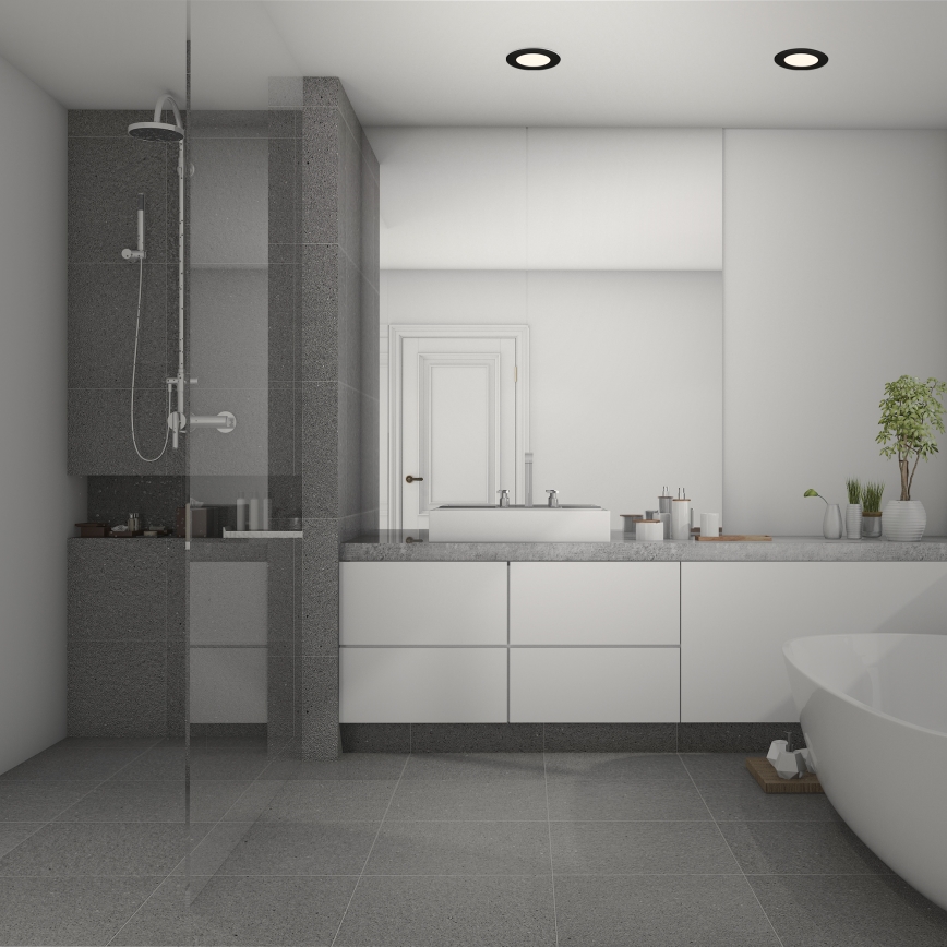 Briloner 7049015 - LED prigušivo ugradno svjetlo za kupaonicu LED/6W/230V 3000K IP44 crna