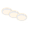 Briloner 7055-036 - SET 3x LED Ugradbena svjetiljka za kupaonicu LED/3W/230V IP44