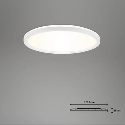 Briloner 7058-016 - LED Prigušiva svjetiljka SLIM LED/18W/230V 2700-6500K Wi-Fi Tuya + daljinski upravljač