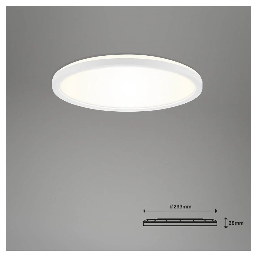 Briloner 7058-016 - LED Prigušiva svjetiljka SLIM LED/18W/230V 2700-6500K Wi-Fi Tuya + daljinski upravljač