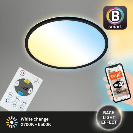 Briloner 7059-015 - LED stropna svjetiljka s prigušivanjem SLIM LED/22W/230V 2700-6500K Wi-Fi Tuya + daljinski upravljač