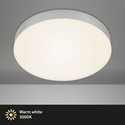 Briloner 7066-014 - LED Stropna svjetiljka FLAME LED/21W/230V 3000K srebrna pr. 28,7 cm