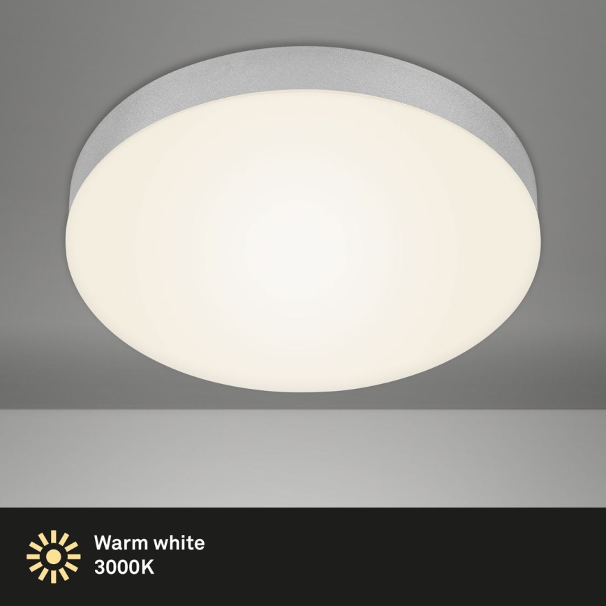 Briloner 7066-014 - LED Stropna svjetiljka FLAME LED/21W/230V 3000K srebrna pr. 28,7 cm