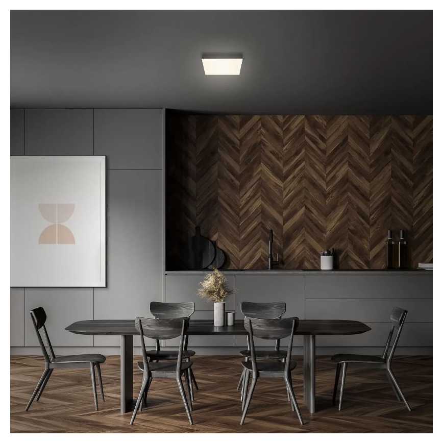 Briloner 7070-015 - LED Stropna svjetiljka FLAME LED/16W/230V crna