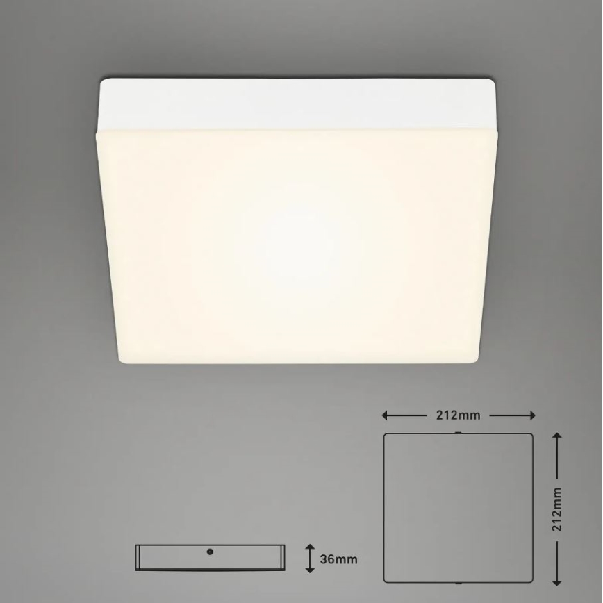 Briloner 7070-016 - LED Stropna svjetiljka FLAME LED/16W/230V bijela
