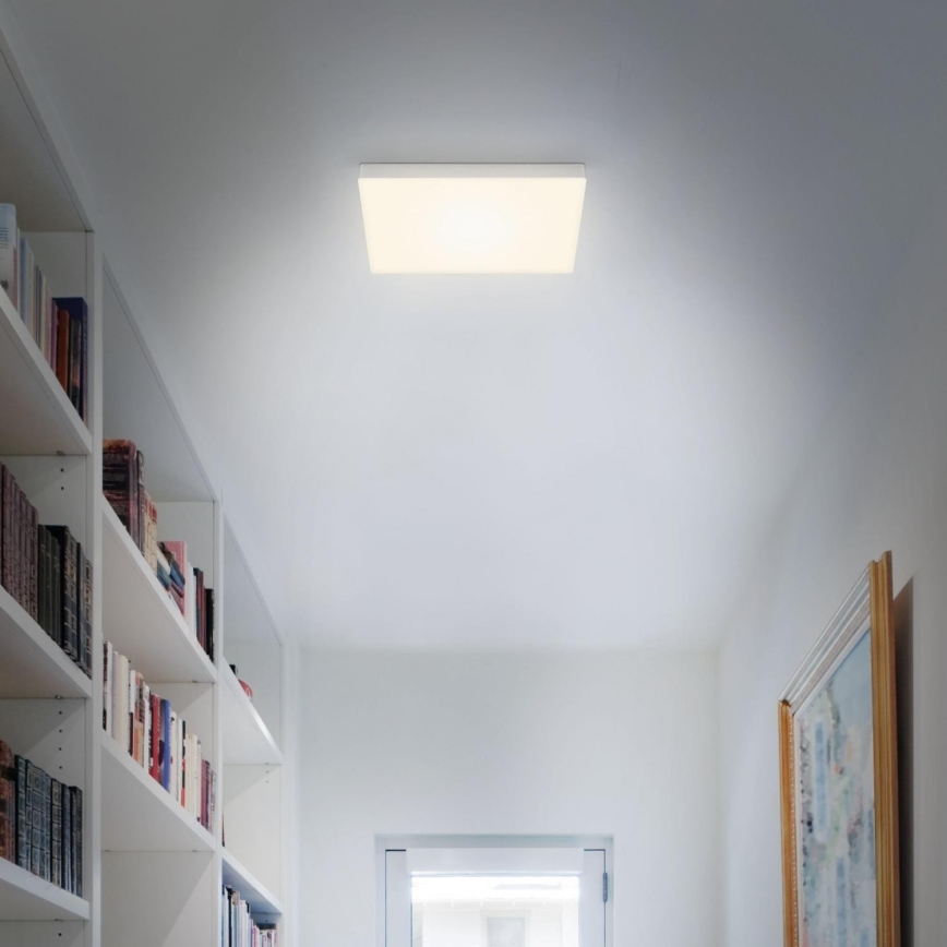 Briloner 7071-014 - LED Stropna svjetiljka FLAME LED/21W/230V 3000K 28,7x28,7 cm srebrna