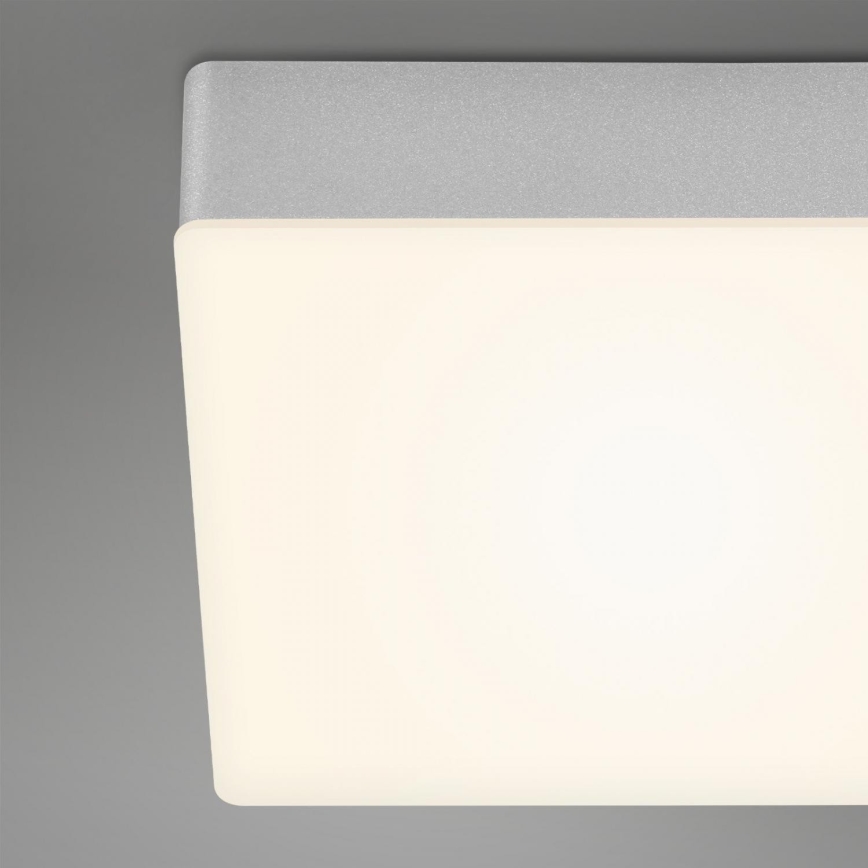 Briloner 7071-014 - LED Stropna svjetiljka FLAME LED/21W/230V 3000K 28,7x28,7 cm srebrna
