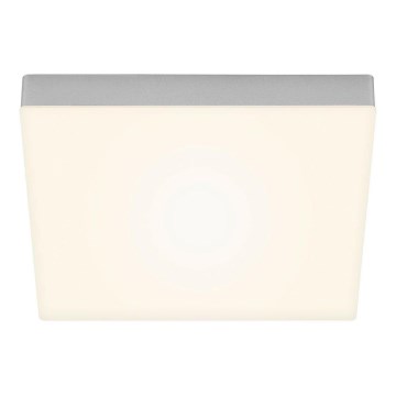 Briloner 7071-014 - LED Stropna svjetiljka FLAME LED/21W/230V 3000K 28,7x28,7 cm srebrna