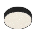 Briloner 7072-415 - LED stropna svjetiljka STAR SKY LED/11W/230V 4000K promjer 15 cm crna