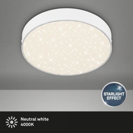 Briloner 7073-416 - LED stropna svjetiljka STAR SKY LED/16W/230V 4000K promjer 21 cm bijela