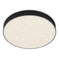 Briloner 7074-415 - LED stropna svjetiljka STAR SKY LED/21W/230V 4000K promjer 28 cm crna
