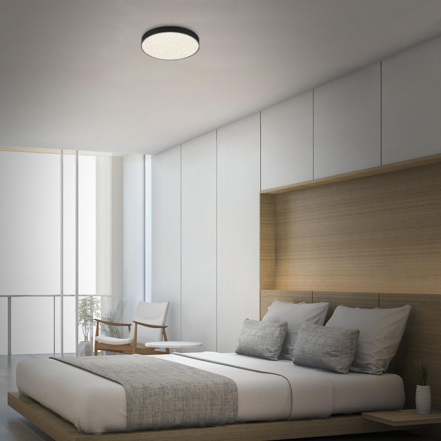 Briloner 7074-415 - LED Stropna svjetiljka STAR SKY LED/21W/230V 4000K pr. 28 cm crna