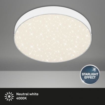 Briloner 7074-416 - LED Stropna svjetiljka STAR SKY LED/21W/230V 4000K pr. 28 cm bijela