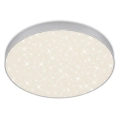 Briloner 7075-414 - LED stropna svjetiljka STAR SKY LED/24,5W/230V 4000K promjer 38 cm srebrna