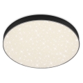 Briloner 7075-415 - LED stropna svjetiljka STAR SKY LED/24,5W/230V 4000K promjer 38 cm crna