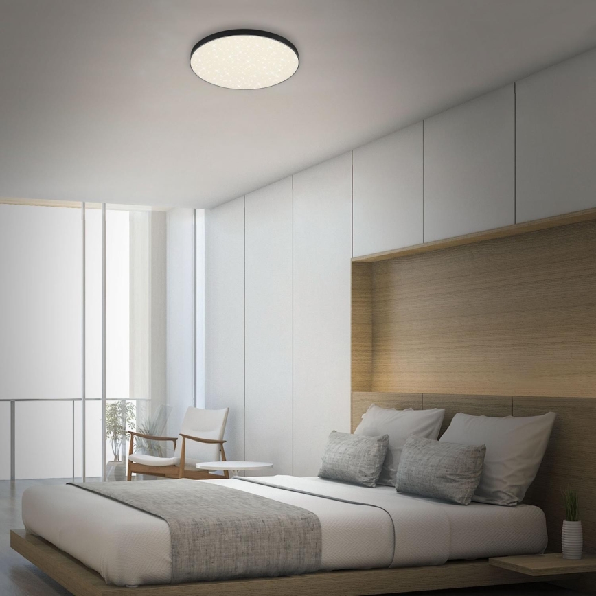 Briloner 7075-415 - LED Stropna svjetiljka STAR SKY LED/24,5W/230V 4000K pr. 38 cm crna