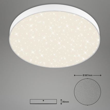 Briloner 7075-416 - LED Stropna svjetiljka STAR SKY LED/24,5W/230V 4000K pr. 38 cm bijela