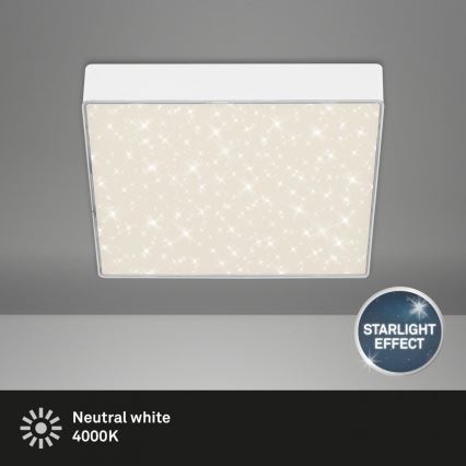 Briloner 7077-416 - LED Stropna svjetiljka STAR SKY LED/16W/230V 4000K 21x21 cm bijela