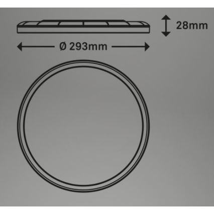 Briloner 7079-015 - LED Prigušiva stropna svjetiljka SLIM LED/18W/230V 2700-6500K + daljinski upravljač