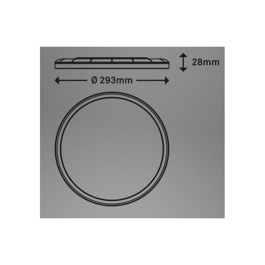 Briloner 7079-015 - LED Prigušiva stropna svjetiljka SLIM LED/18W/230V 2700-6500K + daljinski upravljač