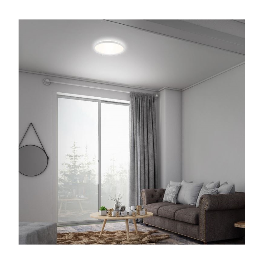 Briloner 7079-016 - LED Prigušiva stropna svjetiljka SLIM LED/18W/230V 2700-6500K + daljinski upravljač