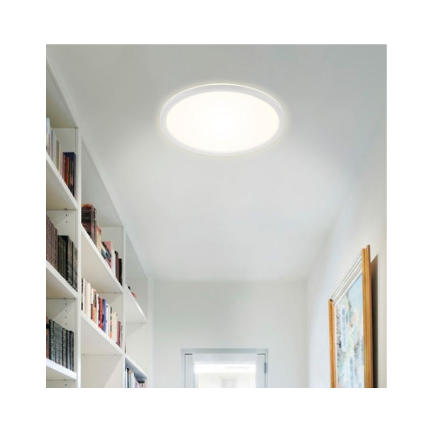 Briloner 7079-016 - LED Prigušiva stropna svjetiljka SLIM LED/18W/230V 2700-6500K + daljinski upravljač