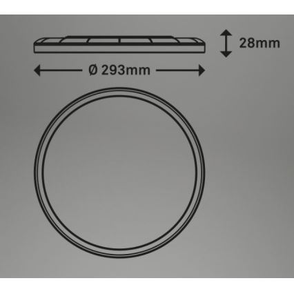 Briloner 7079-016 - LED Prigušiva stropna svjetiljka SLIM LED/18W/230V 2700-6500K + daljinski upravljač