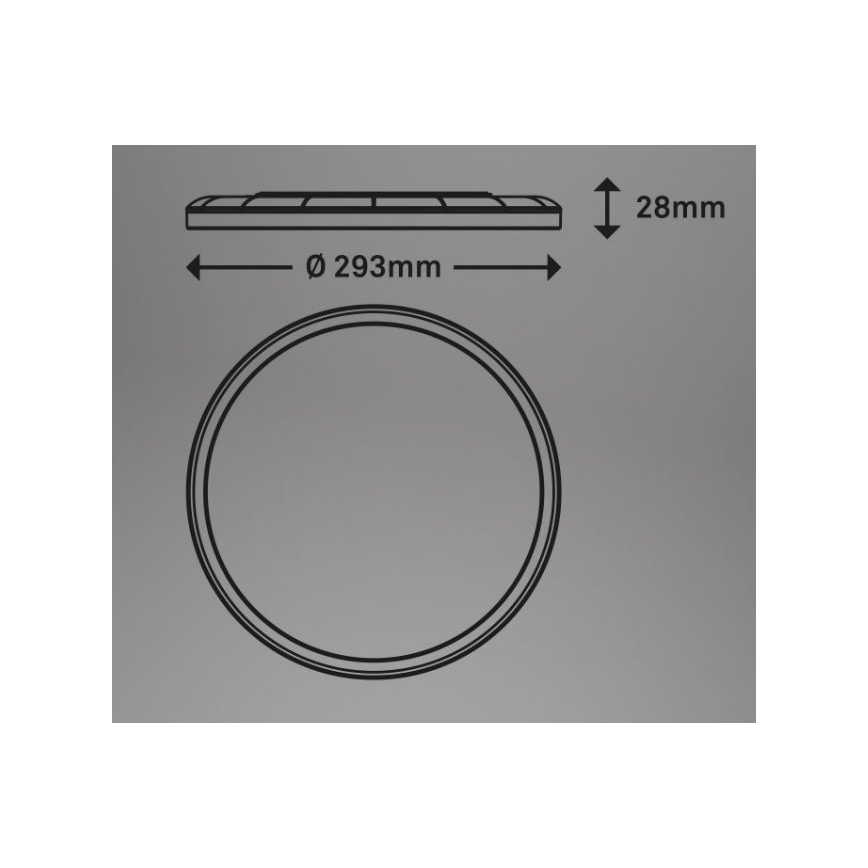 Briloner 7079-016 - LED Prigušiva stropna svjetiljka SLIM LED/18W/230V 2700-6500K + daljinski upravljač