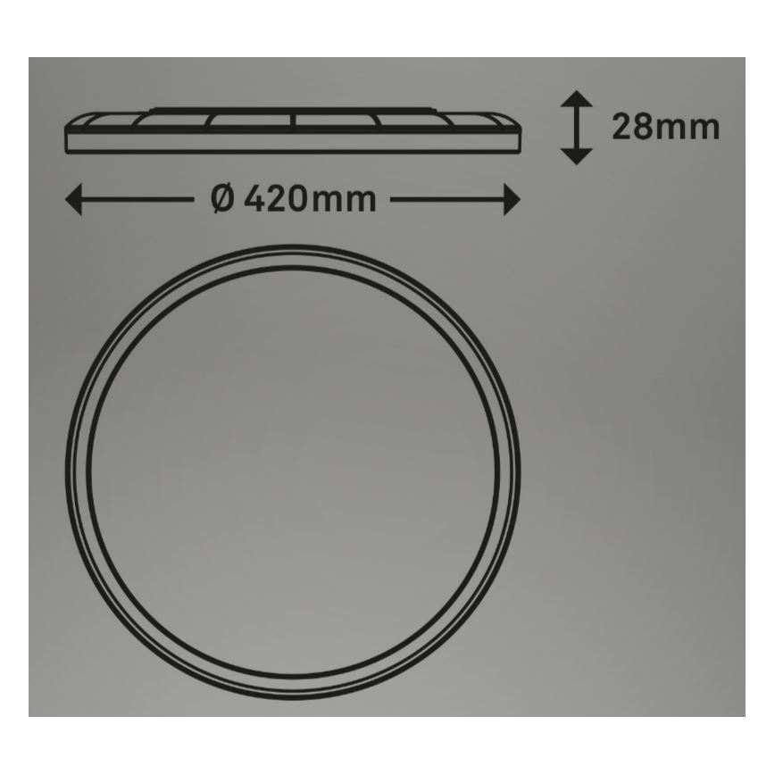 Briloner 7080-015 - LED Prigušiva stropna svjetiljka SLIM LED/22W/230V 2700-6500K + daljinski upravljač