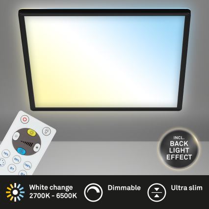 Briloner 7081-015 - LED Prigušiva stropna svjetiljka SLIM LED/18W/230V 2700-6500K + daljinski upravljač