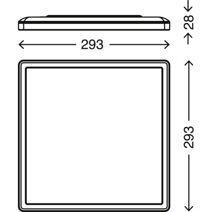 Briloner 7081-016 - LED Prigušiva stropna svjetiljka SLIM LED/18W/230V 2700-6500K + daljinski upravljač