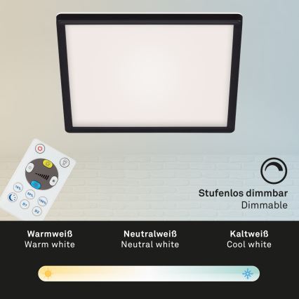 Briloner 7082-015 - LED Prigušiva stropna svjetiljka SLIM LED/22W/230V 2700-6500K + daljinski upravljač