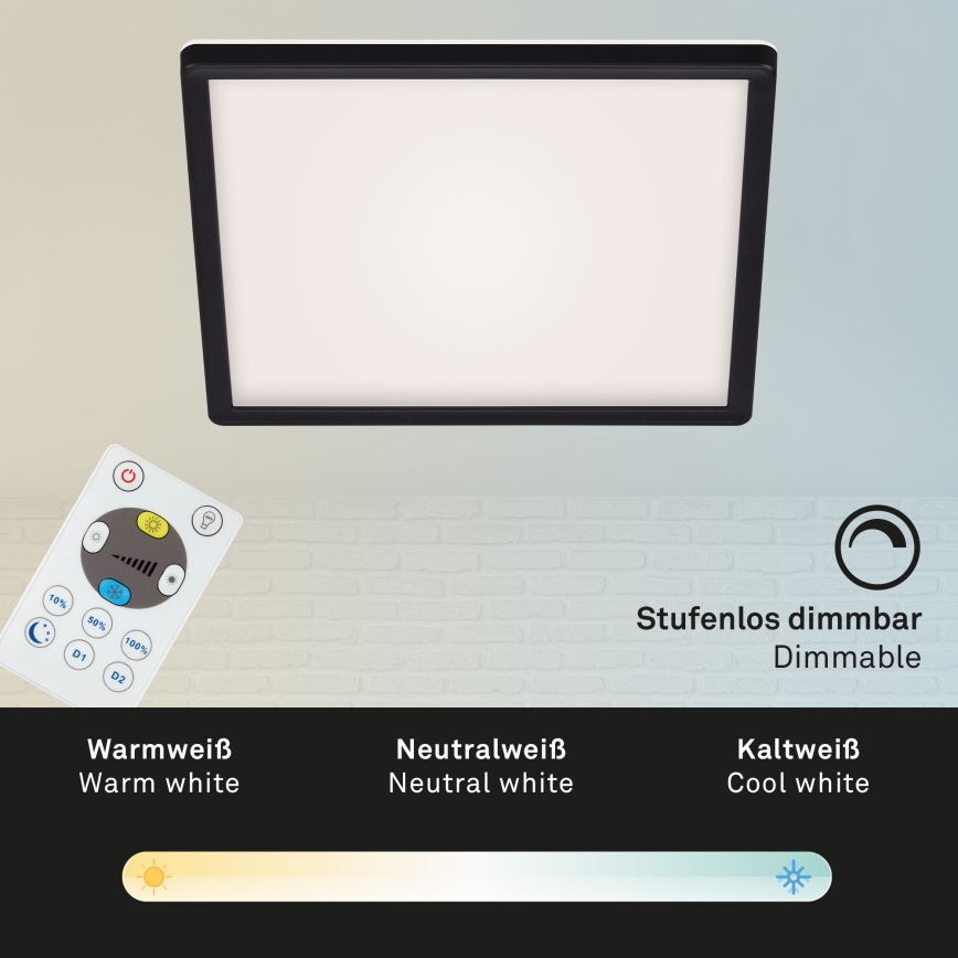 Briloner 7082-015 - LED Prigušiva stropna svjetiljka SLIM LED/22W/230V 2700-6500K + daljinski upravljač
