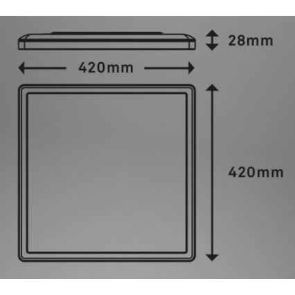 Briloner 7082-016 - LED Prigušiva stropna svjetiljka SLIM LED/22W/230V 2700-6500K + daljinski upravljač