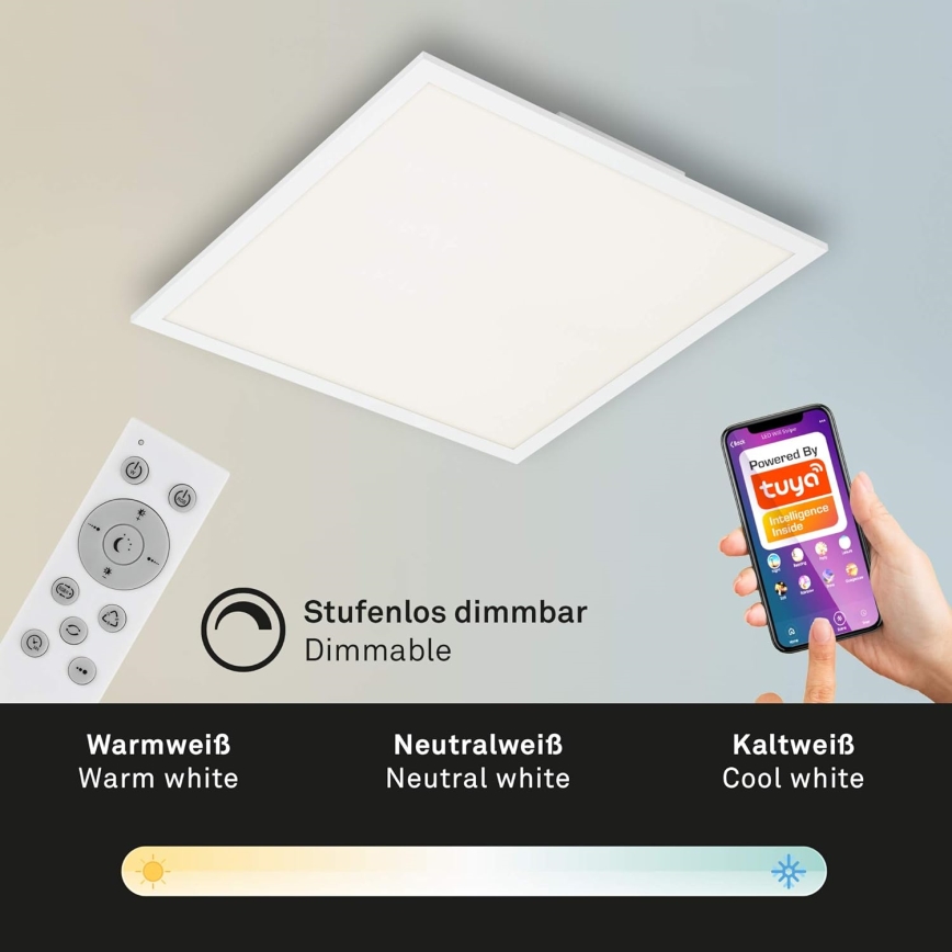 Briloner 7087-016 - LED RGBW Smart svjetiljka s prigušivanjem LED/24W/230V 3000-6500K Wi-Fi Tuya + daljinski upravljač