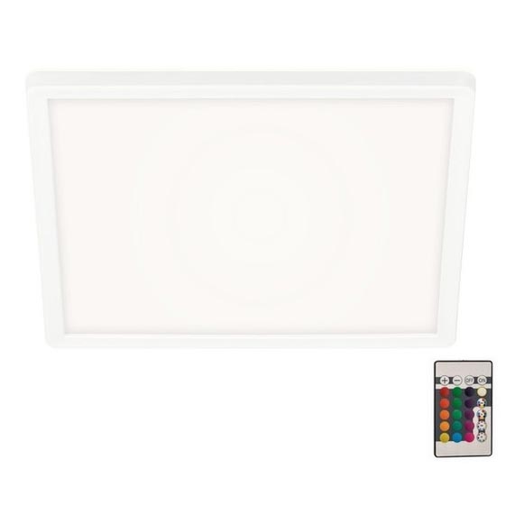 Briloner 7091-416 - LED RGBW Prigušiva stropna svjetiljka SLIM LED/22W/230V + daljinski upravljač