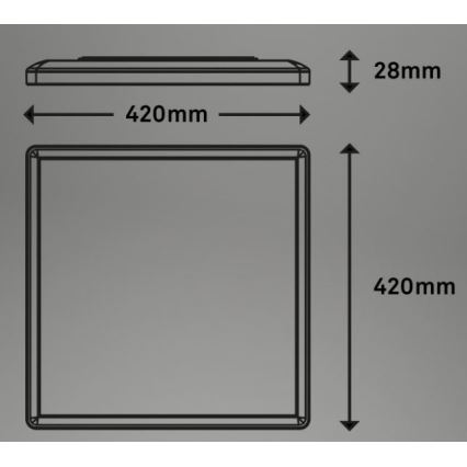 Briloner 7091-416 - LED RGBW Prigušiva stropna svjetiljka SLIM LED/22W/230V + daljinski upravljač