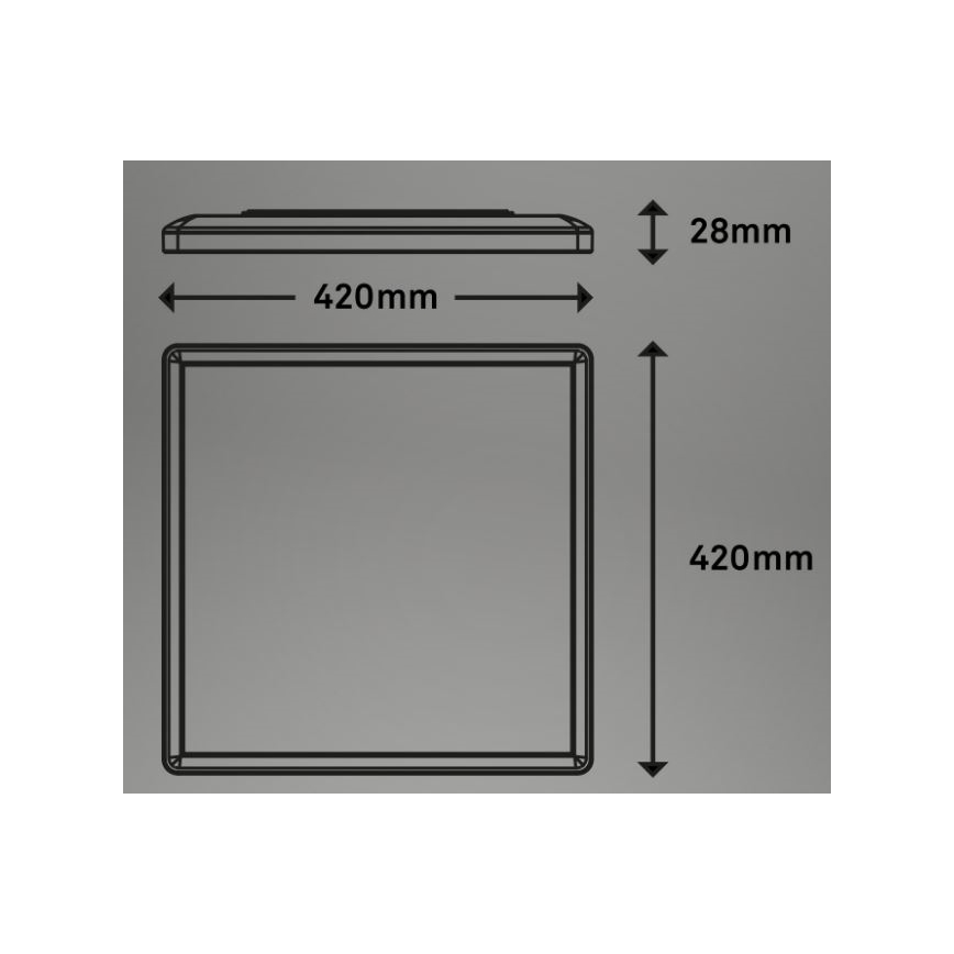 Briloner 7091-416 - LED RGBW Prigušiva stropna svjetiljka SLIM LED/22W/230V + daljinski upravljač