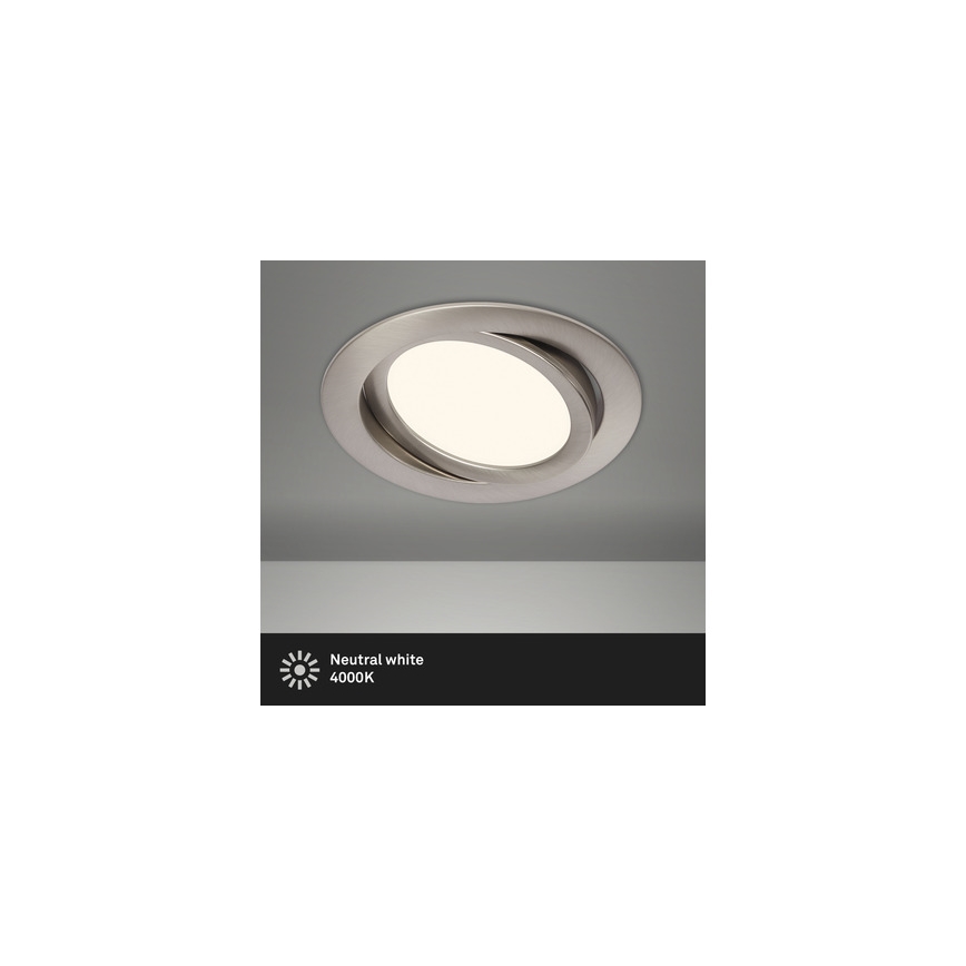 Briloner 7116-412 - LED Ugradbena svjetiljka za kupaonicu FLAT IN LED/9W/230V IP23