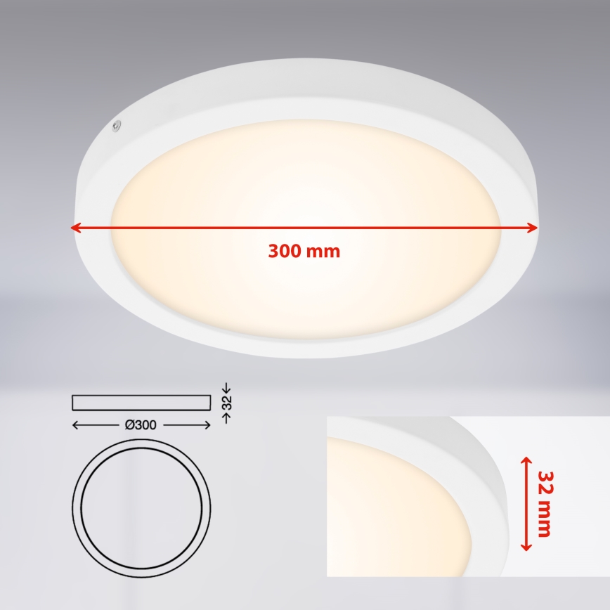 Briloner 7141-016 - LED Stropna svjetiljka FIRE LED/21W/230V