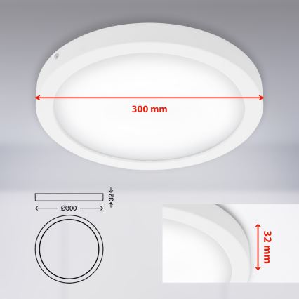 Briloner 7141-416 - LED Stropna svjetiljka FIRE LED/21W/230V